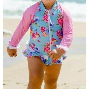 Baby Girl Zip Jacket L-S Nappy Cover-F-BG2105FP-16
